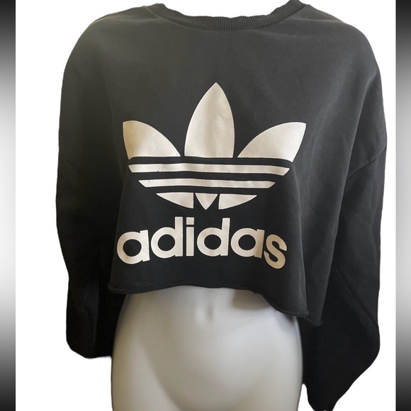 Adidas Cropped Crewneck Sweater - Picture 2 of 5